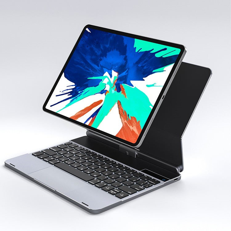 doqo 2 360 度可旋轉 2022 iPad Pro 12.9 吋 6代 鍵盤保護殼 - 繁體, 太空灰