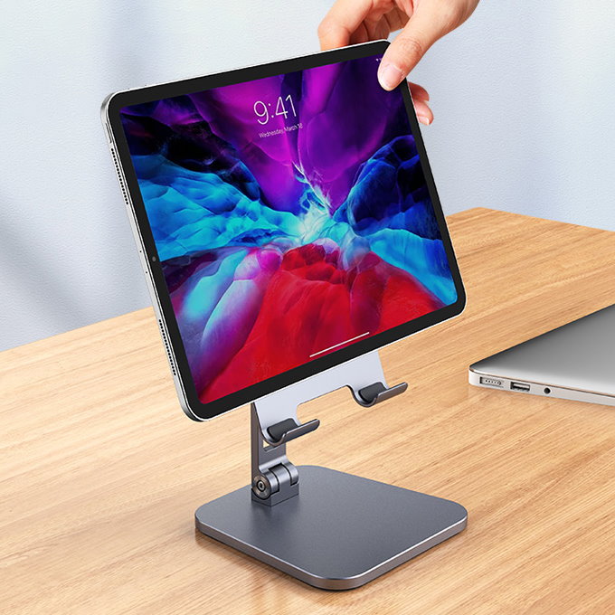 JOPREE X22 托式可收納 12.9吋 以下通用 iPad 桌面支架, 太空灰