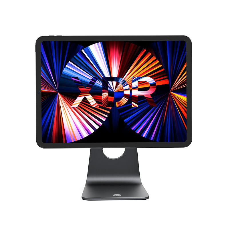 JOPREE X43 磁吸式 2022 iPad Pro 12.9吋 6代 金屬桌面支架, 太空灰