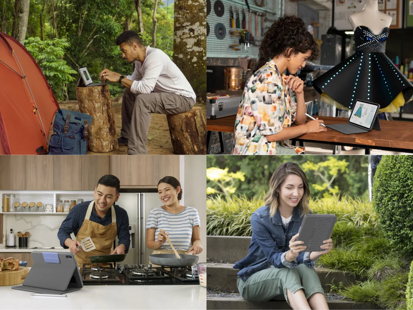 Logitech 羅技 RUGGED FOLIO 2022 iPad 10 (10.9 吋) 鍵盤保護殼 - 英文, 灰