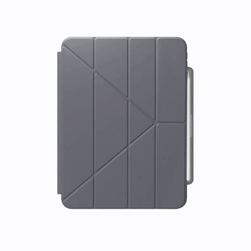 犀牛盾 RHINOSHIELD 可拆式軍規 2024 iPad Air 6 (11 吋, M2) 含筆槽多角度支架保護殼, 極致灰