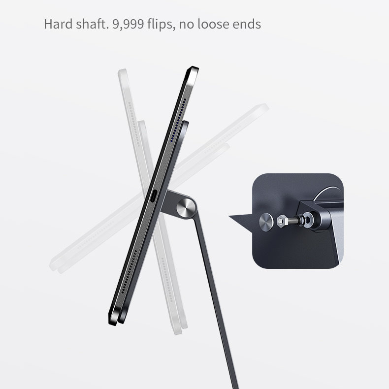 JOPREE X53 磁吸式 2018 iPad Pro 12.9吋 3代 金屬桌面支架, 太空灰