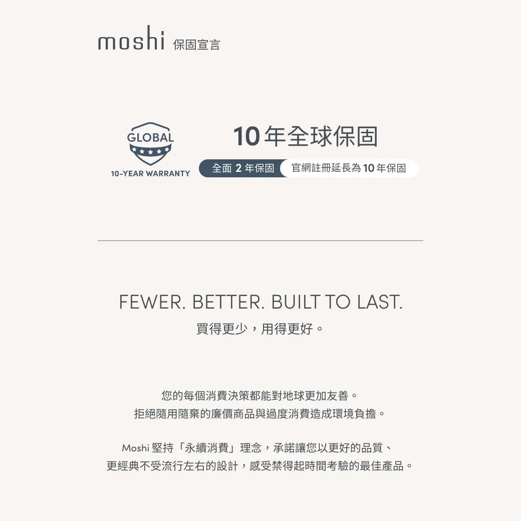Moshi VersaCover 2024 iPad Air 6 (11 吋, M2) 多角度前後保護套, 碳黑