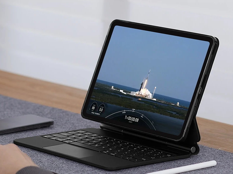 ESR 億色 可直立防摔 2020 iPad Air 4 (10.9 吋) 巧控鍵盤保護套 - 英文, 白