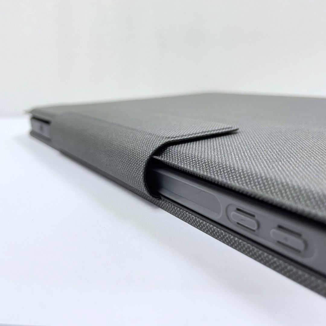 MLTIX 磁吸式抗彎曲 2024 iPad Air 6 (11 吋, M2) 含磁扣鍵盤保護殼 - 繁體, 極致灰