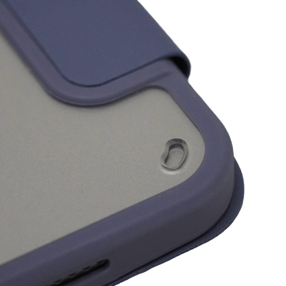 MLTIX 可直立輕薄型 2024 iPad mini 7 (8.3 吋) 含筆槽多角度保護殼, 灰