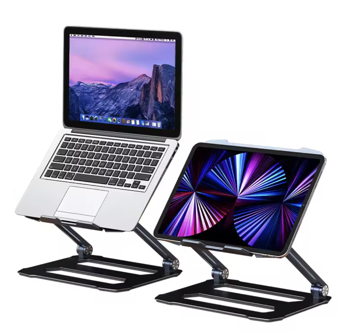 JOPREE P18 含風扇可升降支架 12.9吋 以下通用 iPad 桌面支架, 太空灰