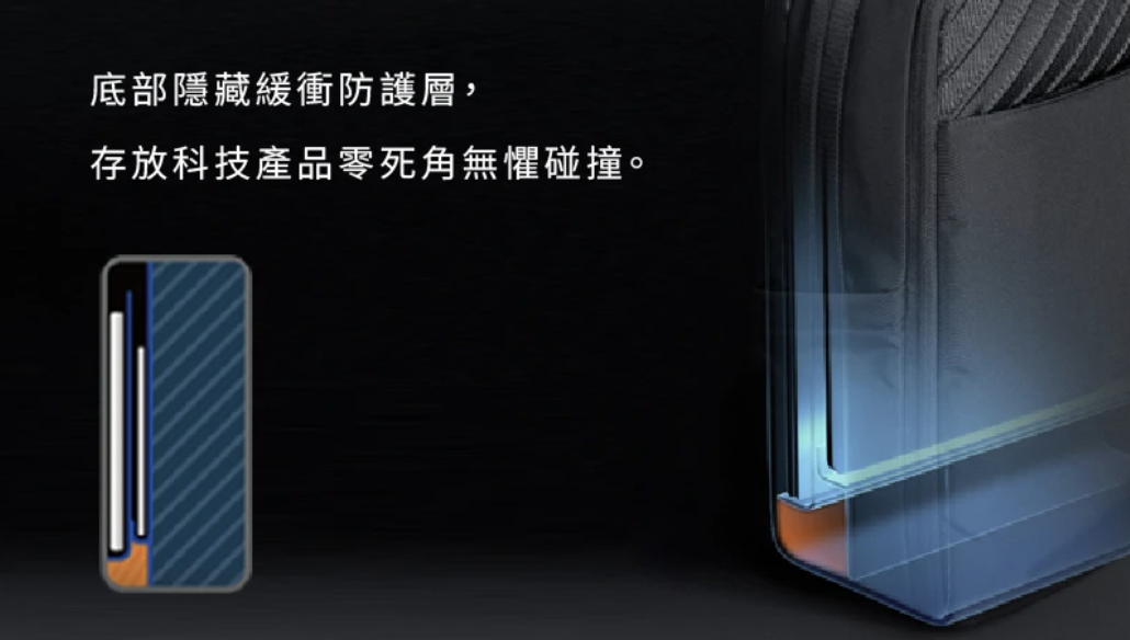 tomtoc 圓夢計畫 機能後背包, 白