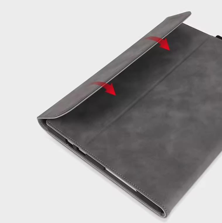 MLTIX 微軟 2023 Surface Go 4 (10.5 吋) 鍵盤皮革保護套, 黑