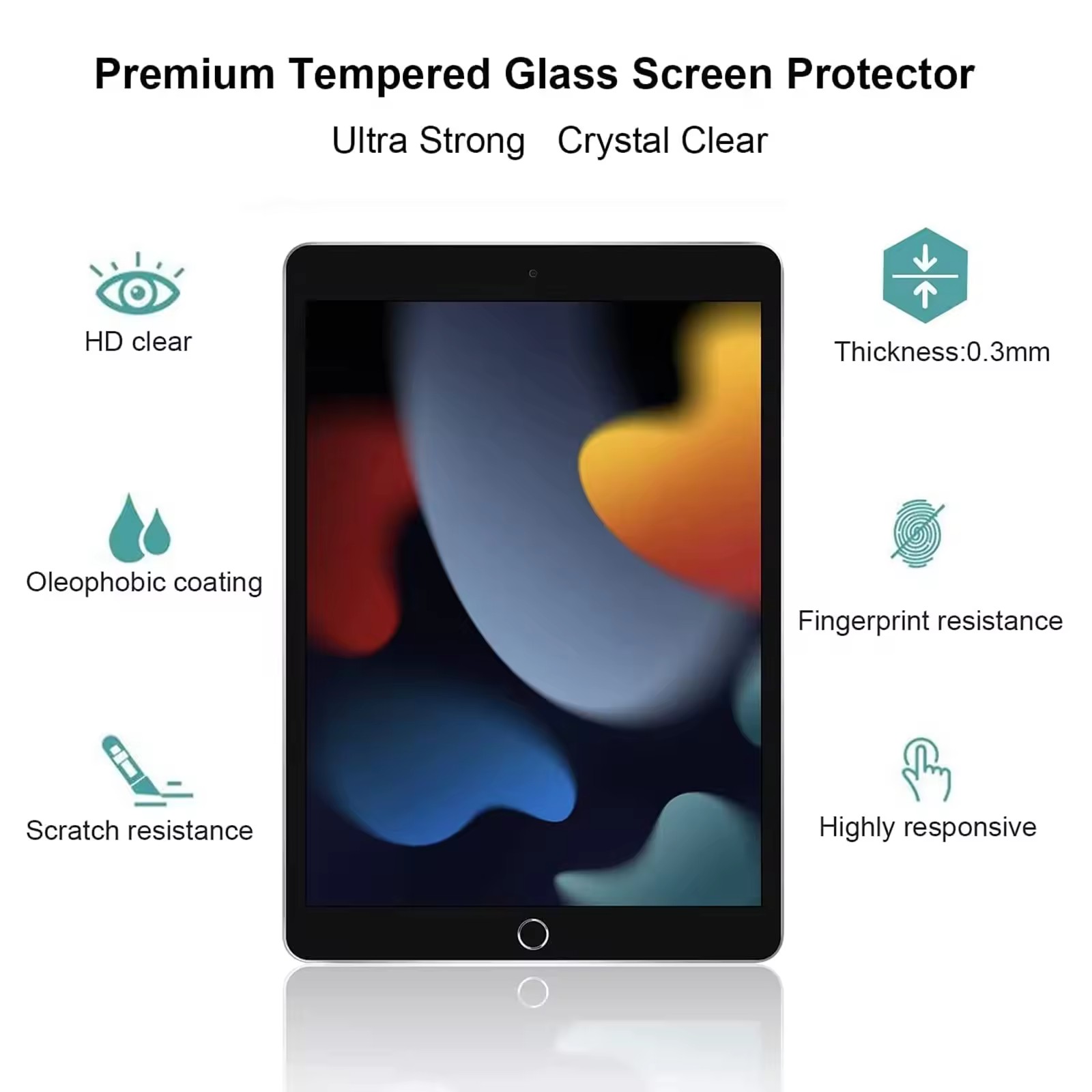 MLTIX Glass Pro 9H 高透 2014 iPad mini 3 (7.9 吋) 鋼化玻璃貼