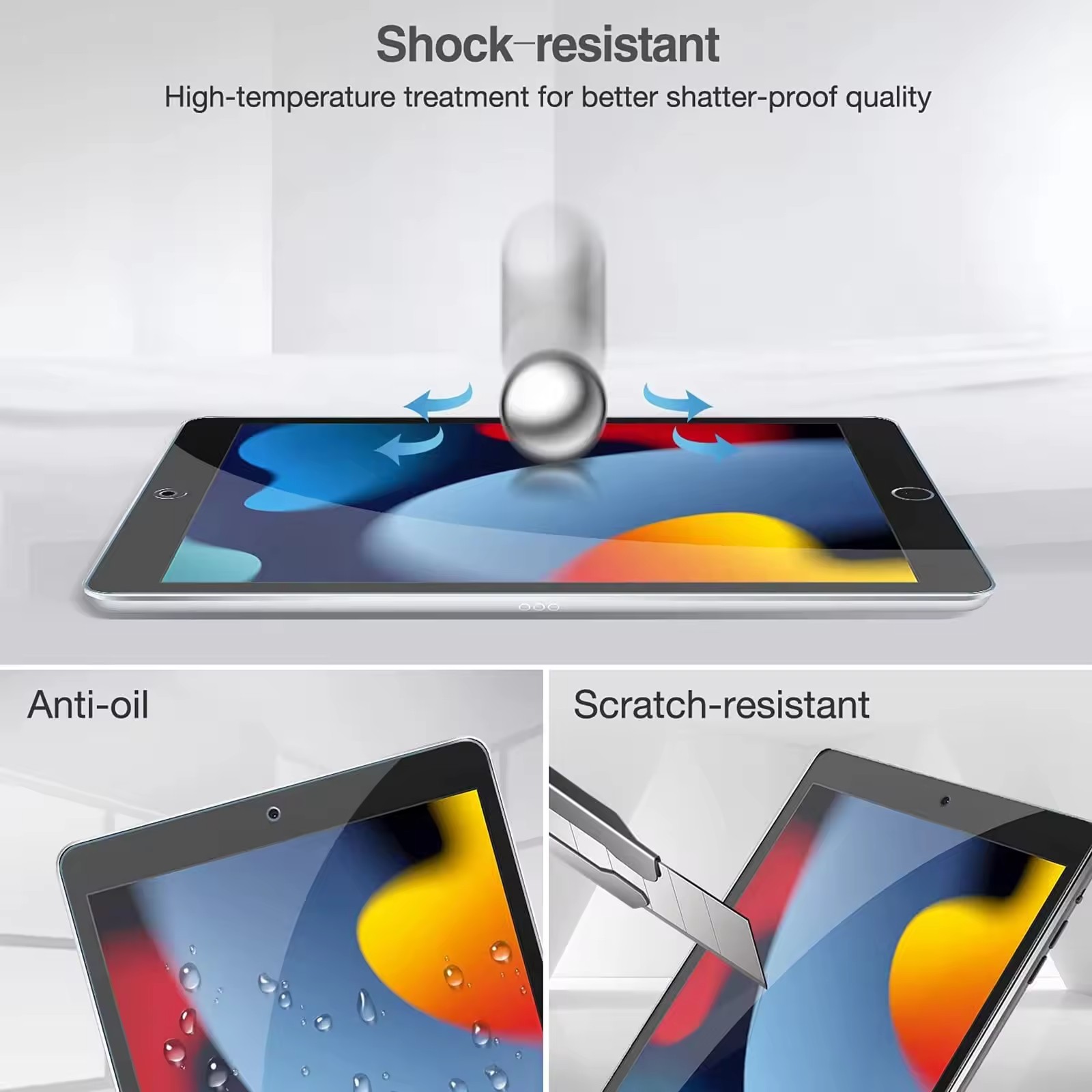 MLTIX Glass Pro 9H 高透 2014 iPad mini 3 (7.9 吋) 鋼化玻璃貼