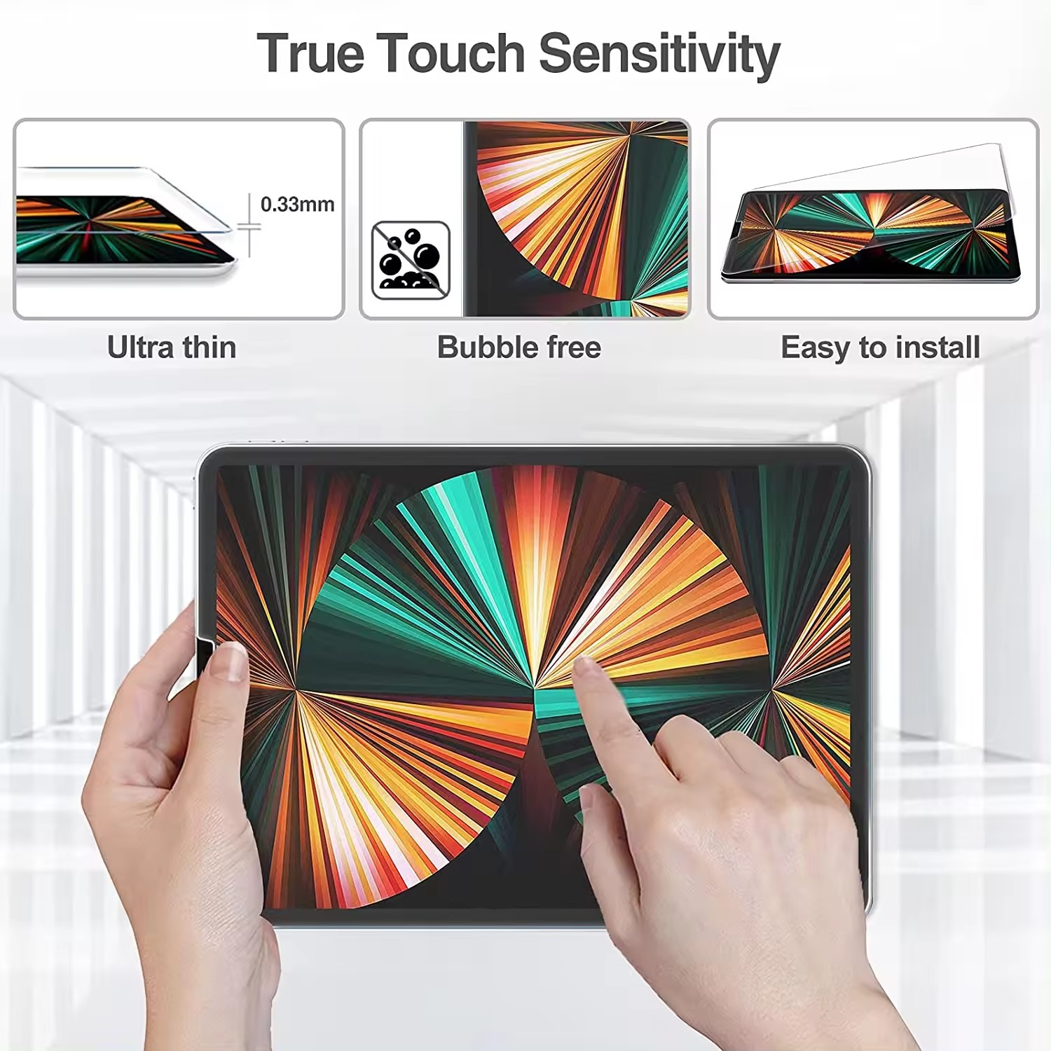 MLTIX Glass Pro 9H 高透 2022 iPad Air 5 (10.9 吋) 鋼化玻璃貼