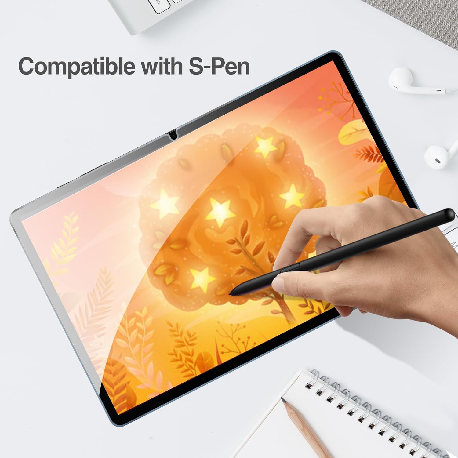 MLTIX Glass Pro 9H 高透 2024 Galaxy Tab S10+ (12.4 吋) 鋼化玻璃貼