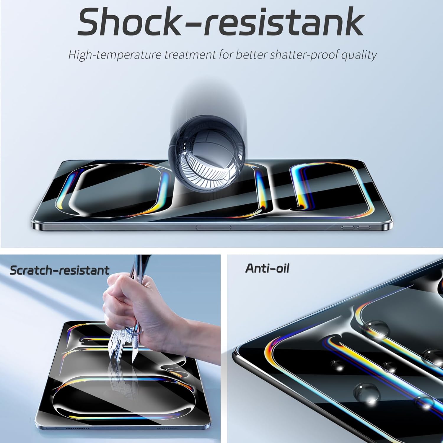 MLTIX 抗藍光 9H Glass Pro 2024 iPad Pro (11吋, M4) 鋼化玻璃貼