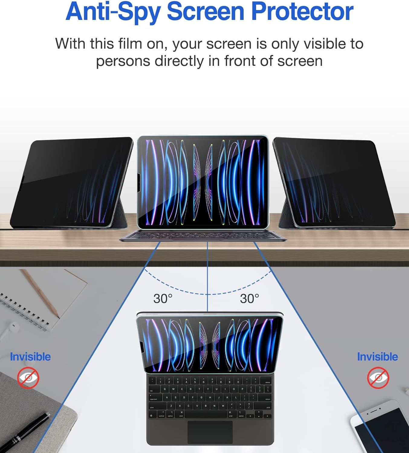 MLTIX 防窺 9H Glass Pro 2020 iPad Pro 12.9吋 4代 鋼化玻璃貼