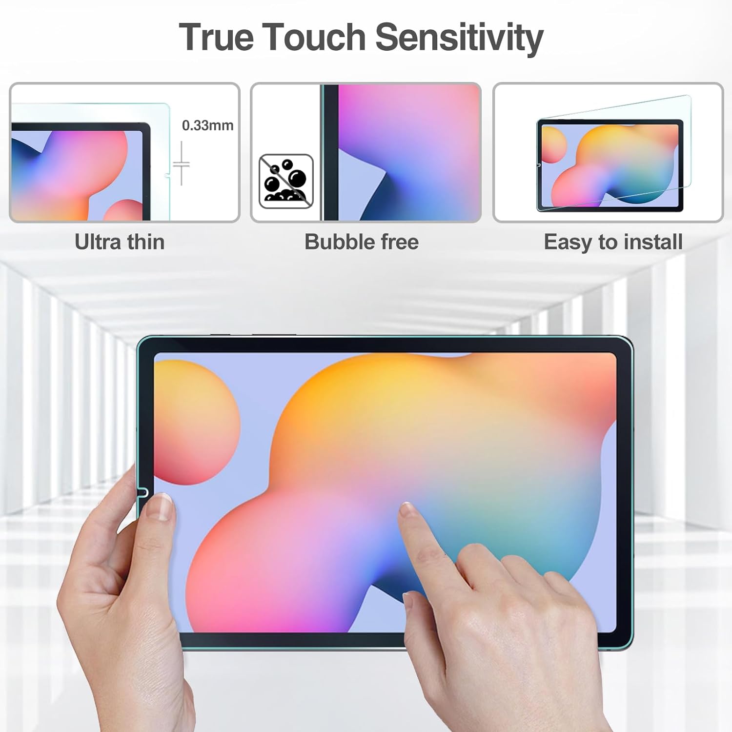 MLTIX Glass Pro 9H 高透 2022 Galaxy Tab S6 Lite (10.4 吋) 鋼化玻璃貼