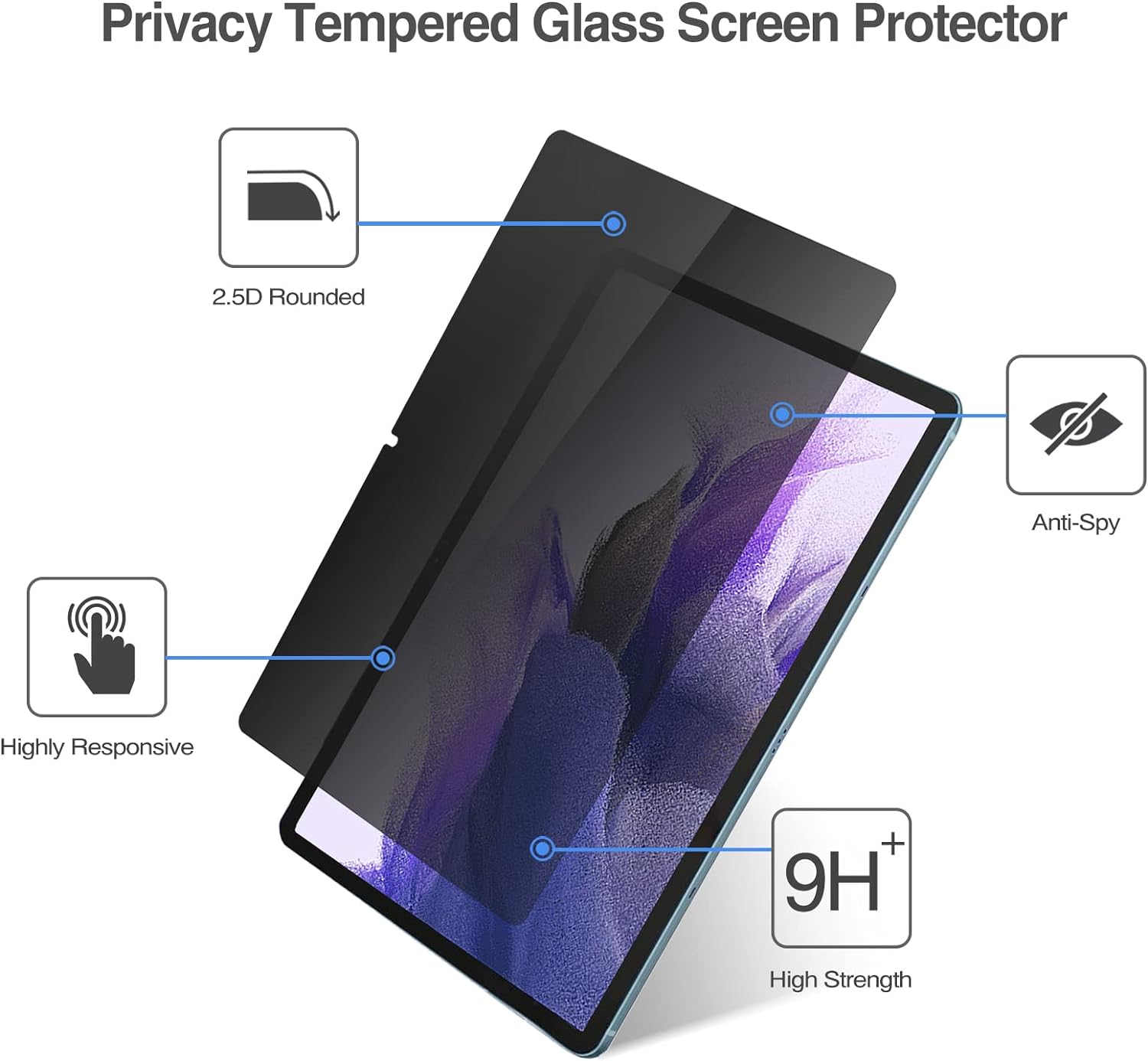 MLTIX 防窺 9H Glass Pro 2024 Galaxy Tab S10+ (12.4 吋) 鋼化玻璃貼