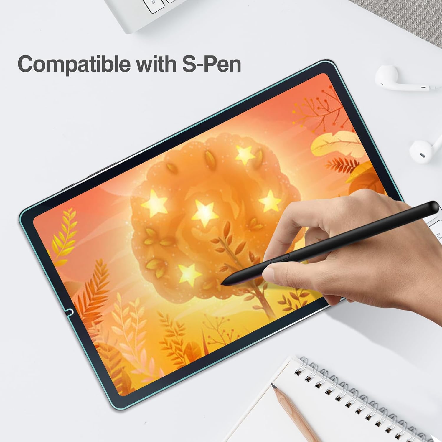 MLTIX Glass Pro 9H 高透 2022 Galaxy Tab S6 Lite (10.4 吋) 鋼化玻璃貼