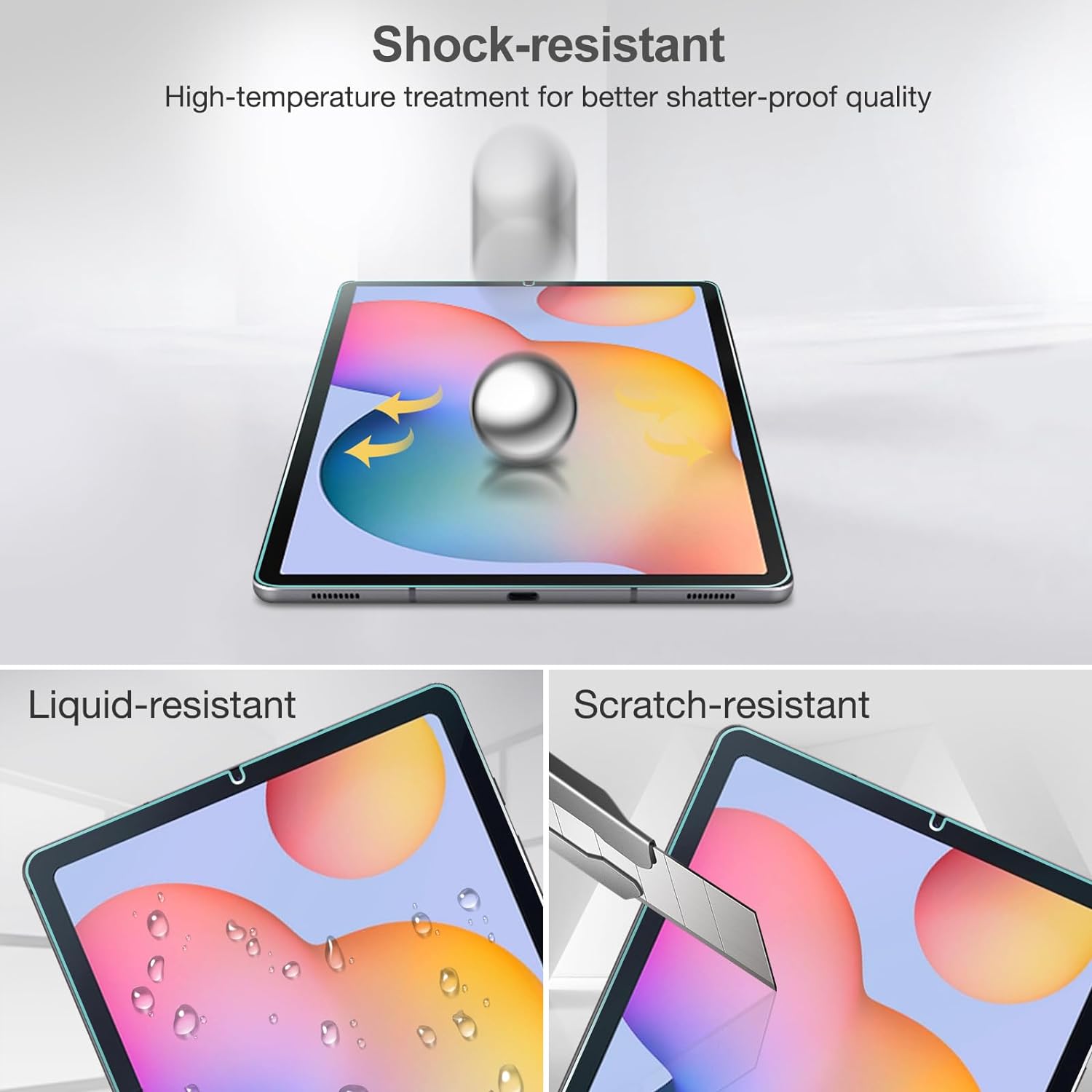 MLTIX Glass Pro 9H 高透 2022 Galaxy Tab S6 Lite (10.4 吋) 鋼化玻璃貼