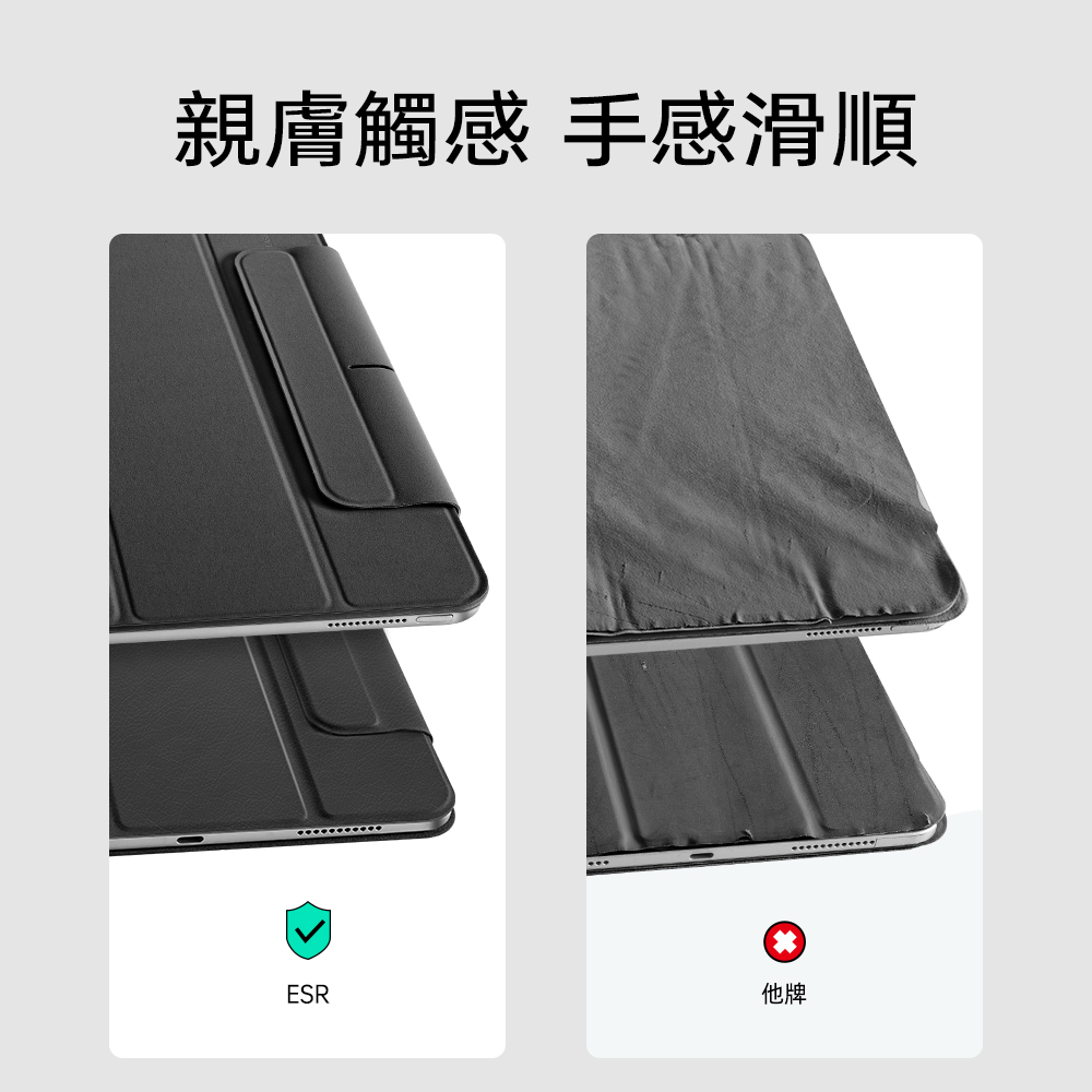 ESR 優觸聰穎雙面夾 2022 iPad Pro 11吋 4代 含磁扣平板保護套, 羅蘭紫