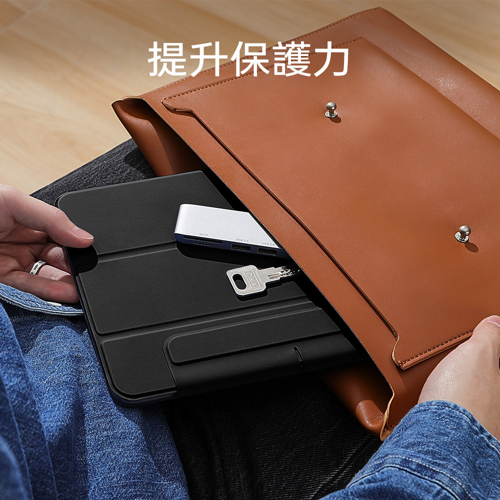 ESR 優觸聰穎雙面夾 2022 iPad Pro 11吋 4代 含磁扣平板保護套, 羅蘭紫
