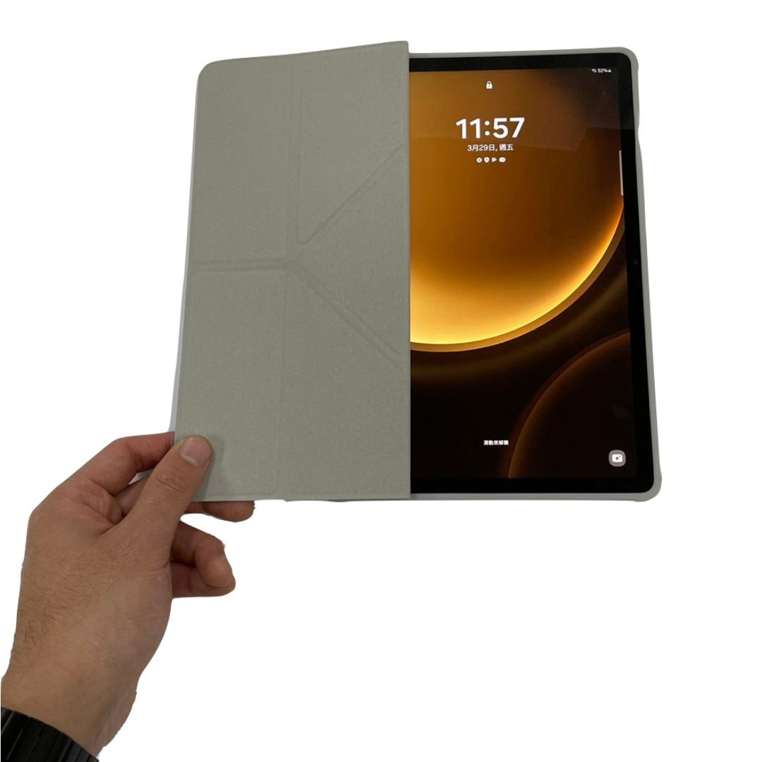 MLTIX 可直立防摔抗彎 2024 Galaxy Tab S10+ (12.4 吋) 含筆槽多角度保護殼, 粉色