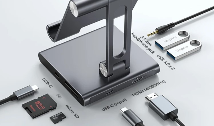 ESR 8合1 USB-C USB-C HUB 桌面站立支架