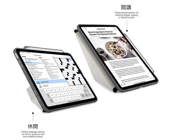 Pipetto Origami Pencil 2024 iPad Pro (13吋, M4) 含筆槽保護殼, 深藍
