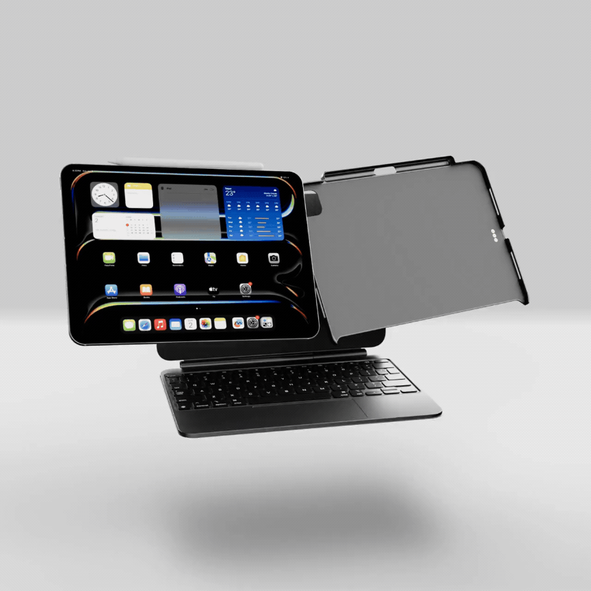 MagEasy CoverBuddy Lite 2018 iPad Pro 12.9吋 3代 磁吸保護殼- 支援 Apple 鍵盤 (本產品不含鍵盤), 黑