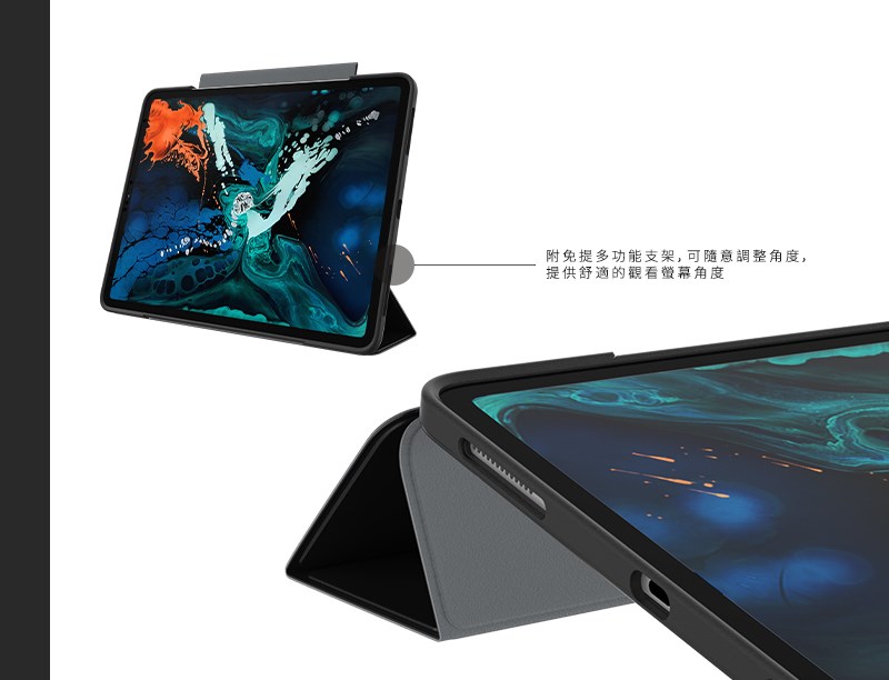 OtterBox Symmetry Folio 透明背版 2022 iPad Air 5 (10.9 吋) 防摔保護殼, 藍色