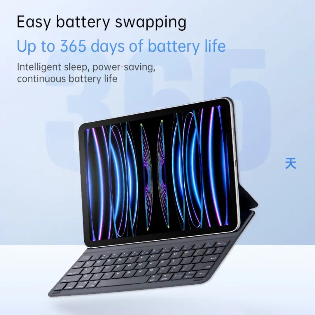 MLTIX MX-400 輕巧磁吸 2021 iPad Pro 11吋 3代 聰穎雙面夾鍵盤 - 繁體, 黑