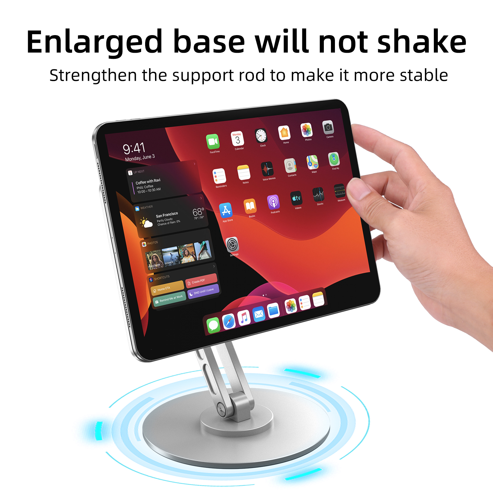 MLTIX M05 磁吸式 2024 iPad Pro (13 吋, M4) 可折疊桌面支架