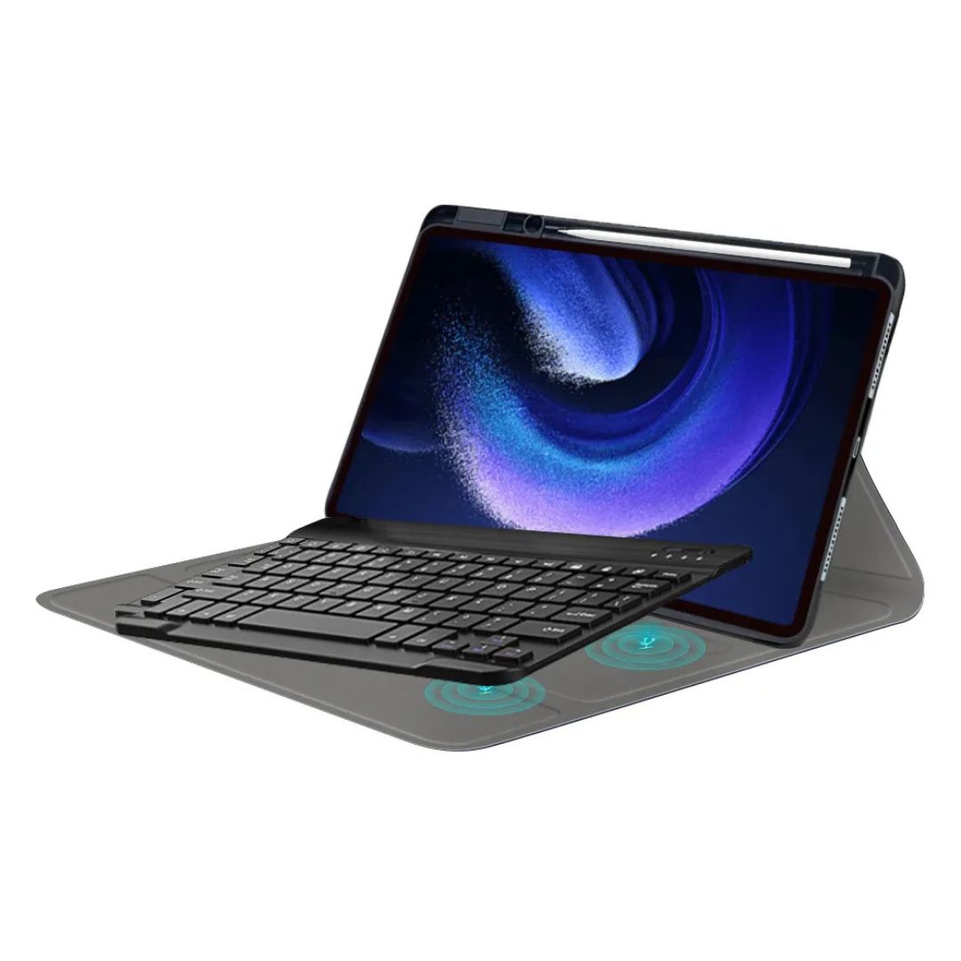 MLTIX 小米 平板鍵盤 2023 Xiaomi Pad 6 Pro (11 吋) 含筆槽保護套 - 繁體, 黑