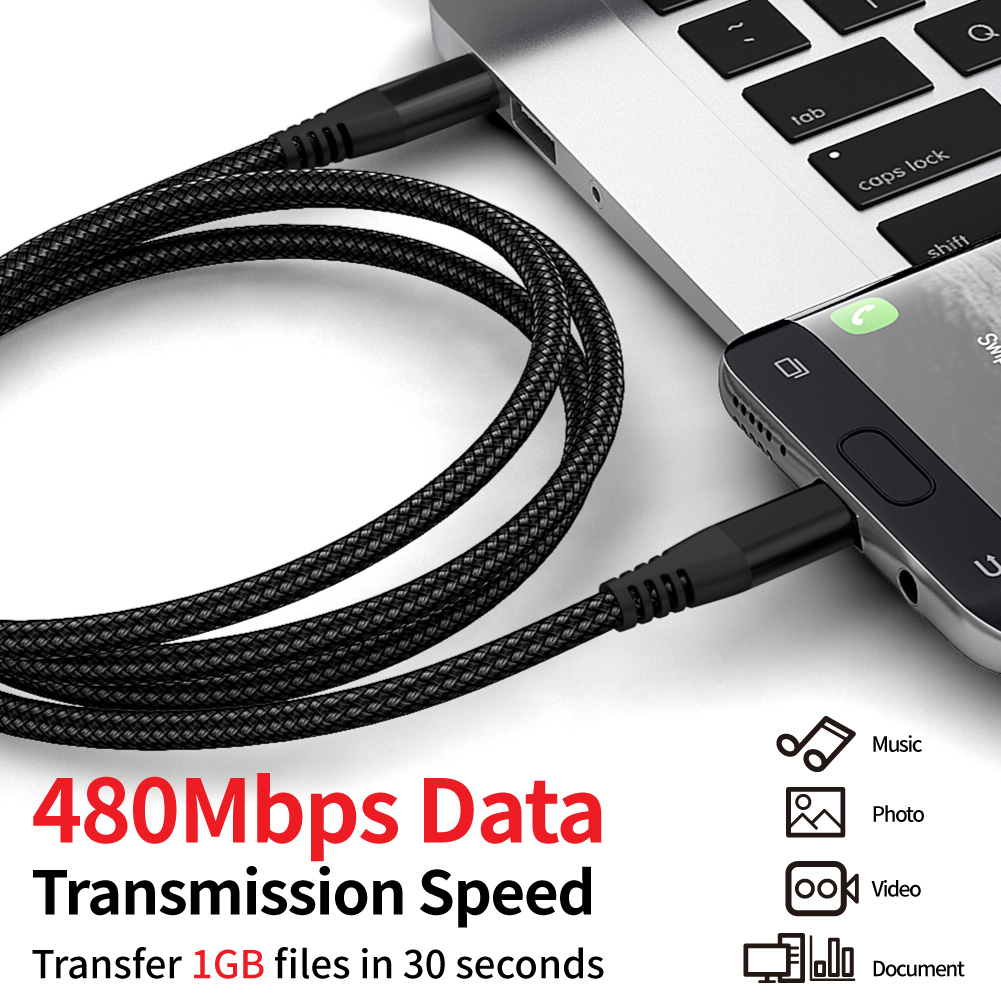 MLTIX ML系列 60W USB-C to USB-C 編織傳輸充電線 - 1M, 灰