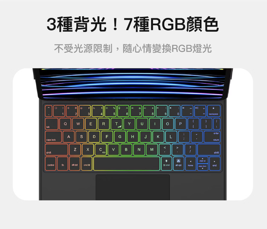NovaPlus Konnecter 免藍芽磁吸式 2022 iPad Pro 11 吋 4代 懸浮藍牙鍵盤保護套 - 英文