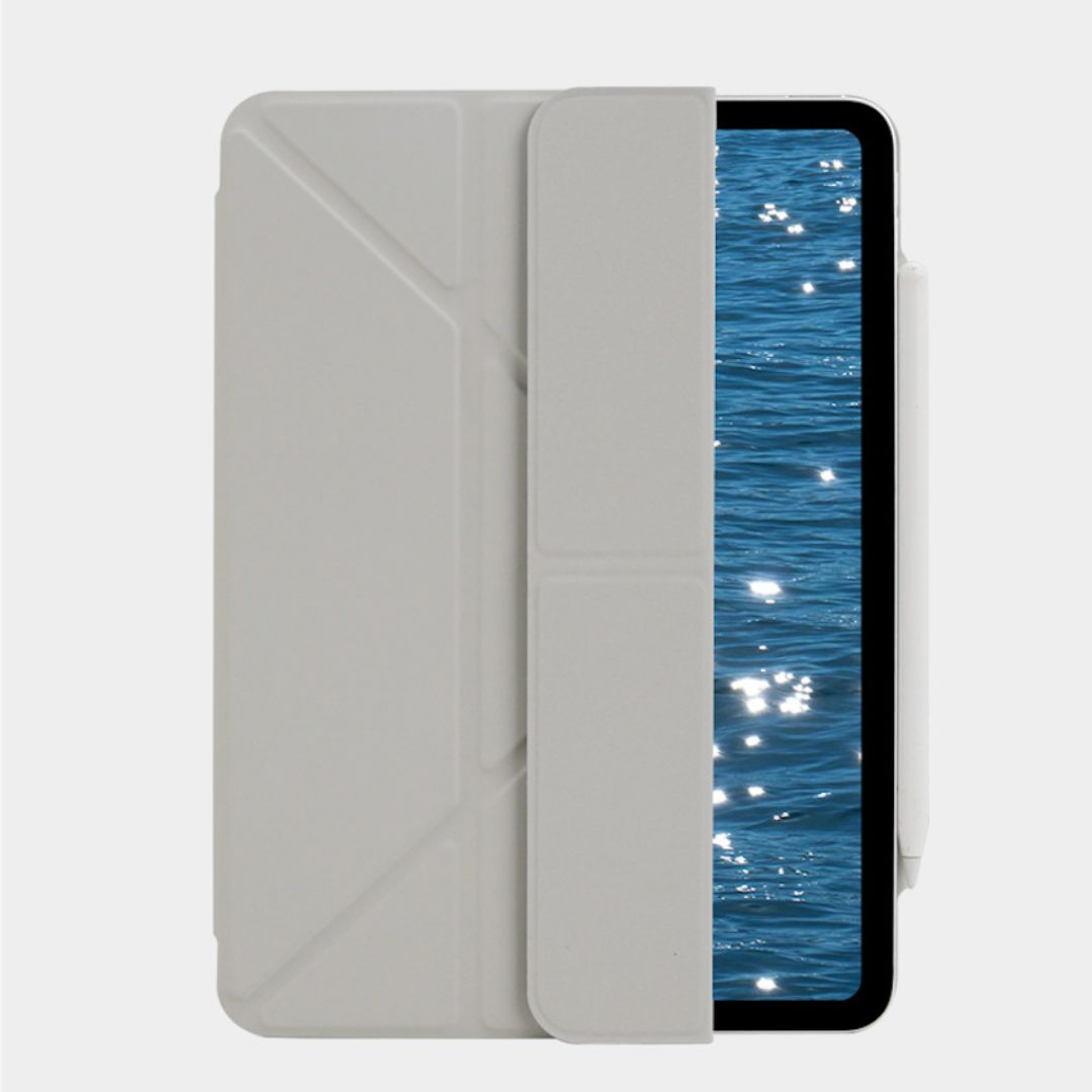 MLTIX 可直立多角度 2022 iPad 10 (10.9 吋) 聰穎雙面夾保護套, 灰